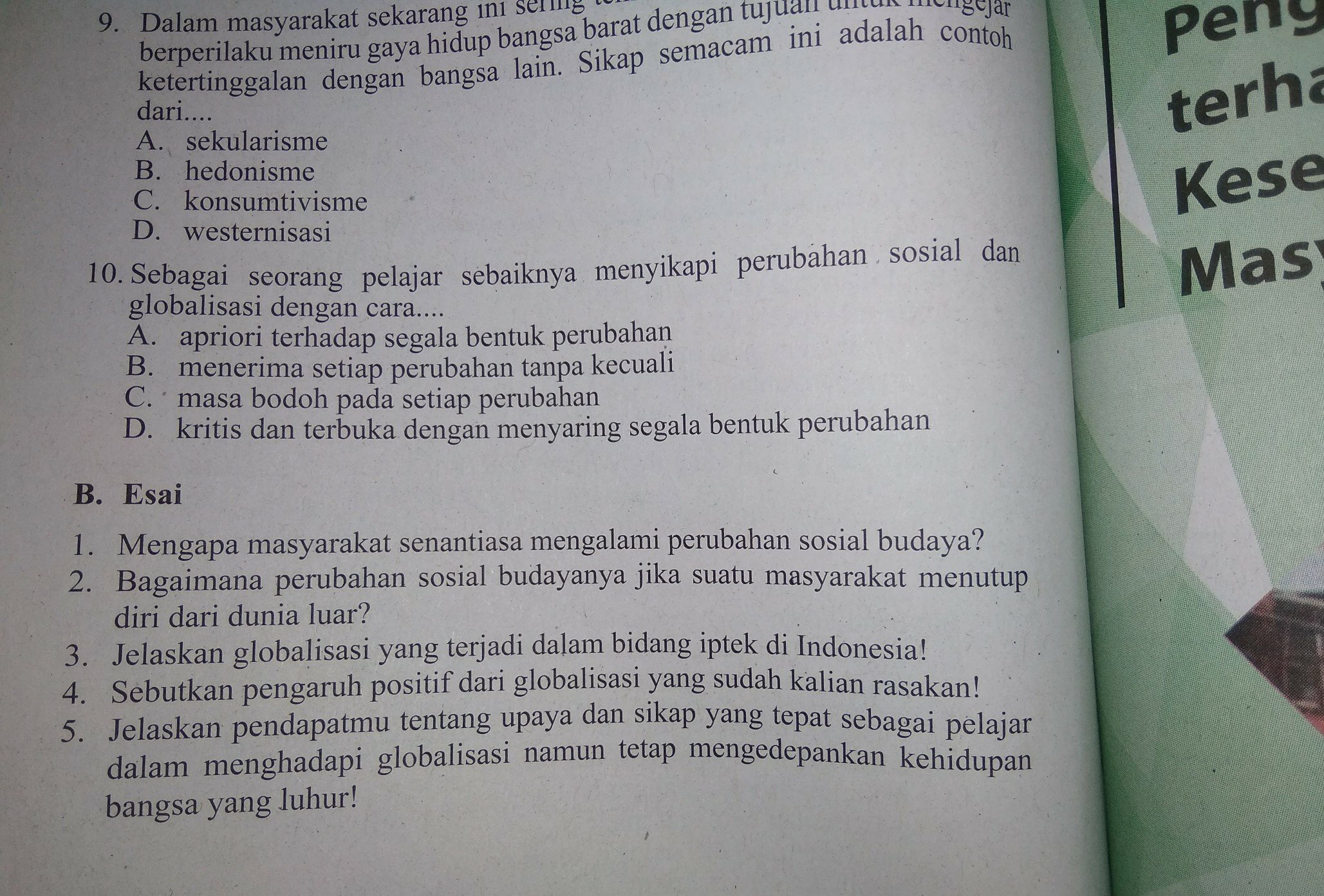 Bagaimana Perubahan Sosial Budaya Jika Suatu Masyarakat Menutup Diri Dari Dunia Luar