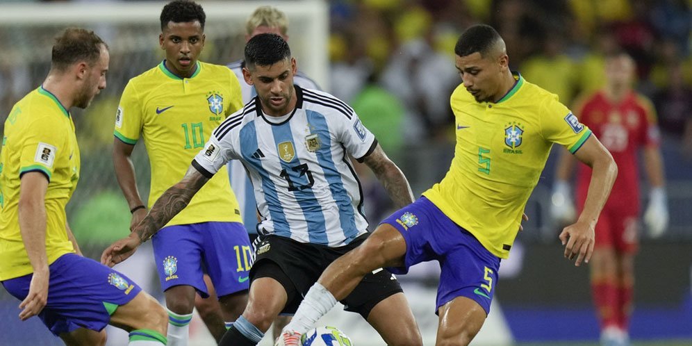 Rating Pemain Timnas Brasil Vs Tim Nasional Sepak Bola Argentina