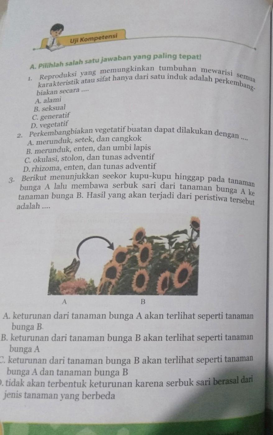 Reproduksi Yang Memungkinkan Tumbuhan Mewarisi Semua Karakteristik